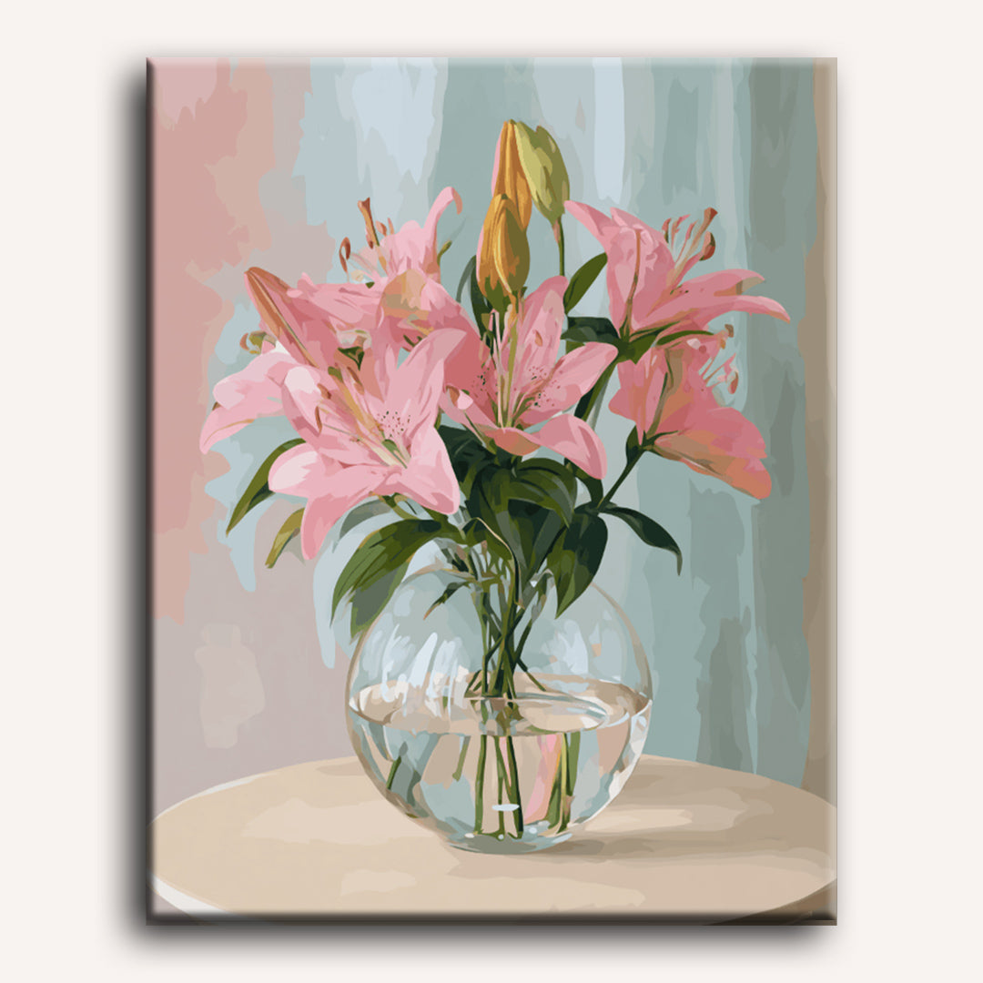 Gentle Lilies | Paint by Number - Detail 2