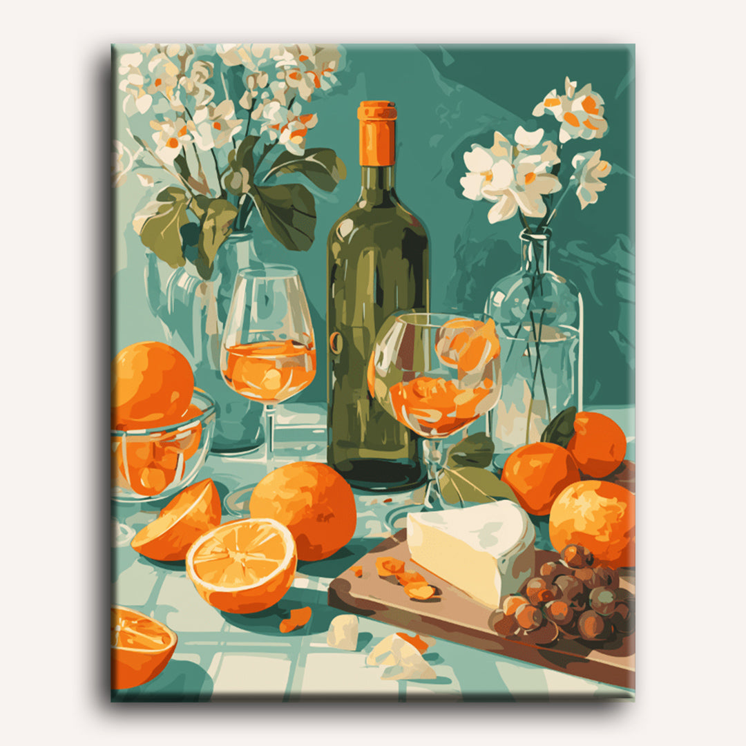 Golden Slices & Vineyard Vibes | Paint by Number - Detail 2