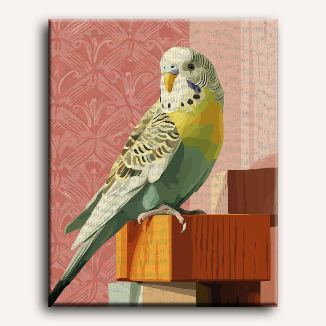 Vibrant Green Parrot - Detail 2