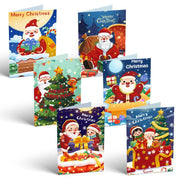 Joyful Christmas Cards - Set D - Paint by Numbers Kit
