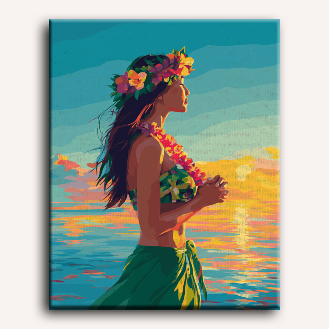 Hawaiian Sunset Hula - Detail 2
