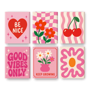 Pink Blossom Positivity Set - Paint by Numbers Kit