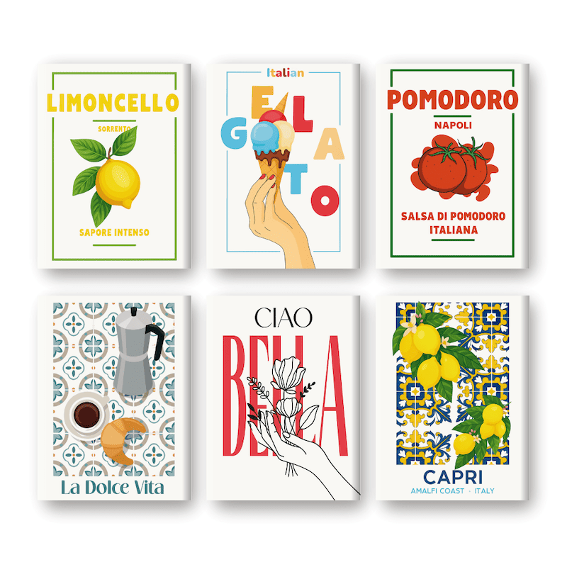 Italian Flavors Mini Art Set - Paint by Numbers Kit