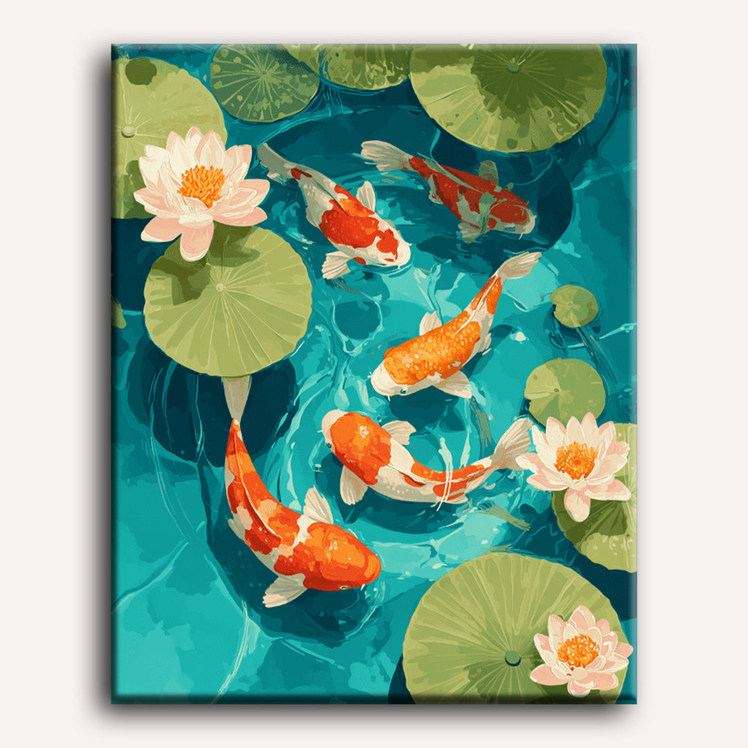 Koi Serenity | Paint by Number - Detail 2