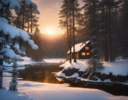 Winter’s First Light - Paint by Numbers Kit