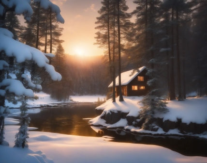 Winter’s First Light - Paint by Numbers Kit