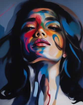 Elegant Abstract Woman - Paint by Numbers Kit
