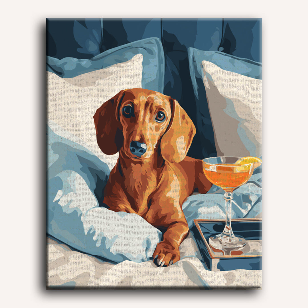 Elegant Dachshund Lounge - Detail 2