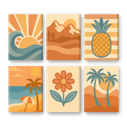 Retro Summer Vibes Mini Collection - Paint by Numbers Kit