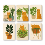 Playful Orange Cat Mini Set - Paint by Numbers Kit