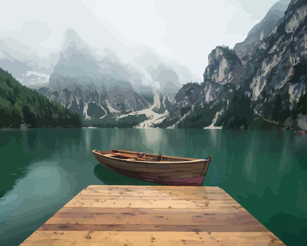 Dolomite Mountain Vista - Paint by Numbers Kit