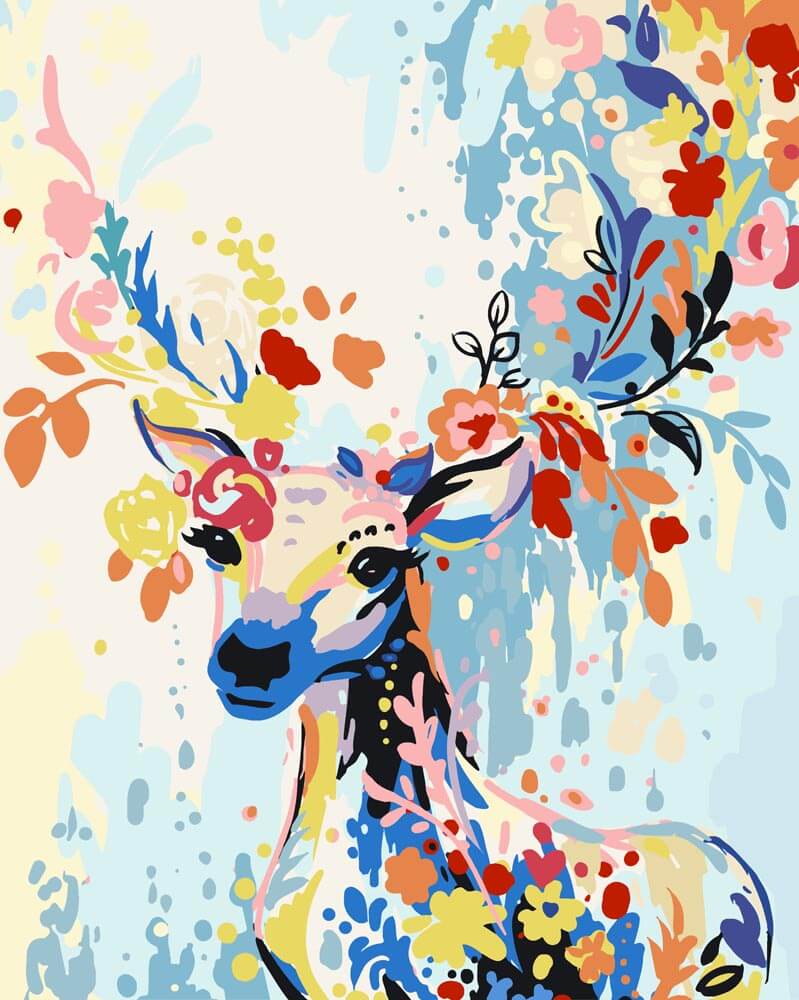 Springtime Deer - Paint by Numbers Kit