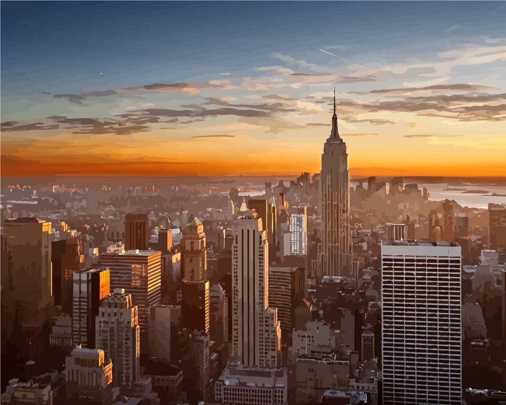 City Sunset | Paint by Numbers - Paint by Numbers Kit