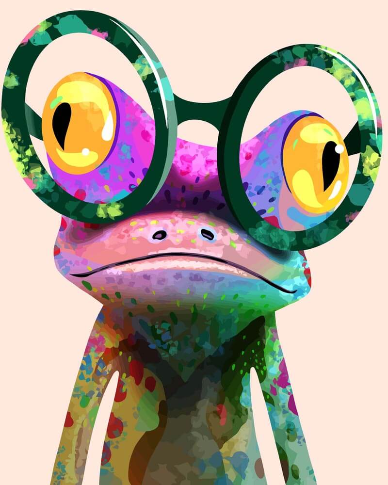 Joyful Frog - Paint by Numbers Kit