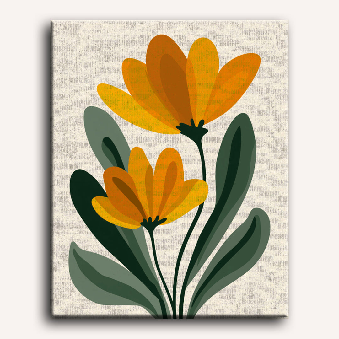 Minimalist Floral Harmony - Detail 2