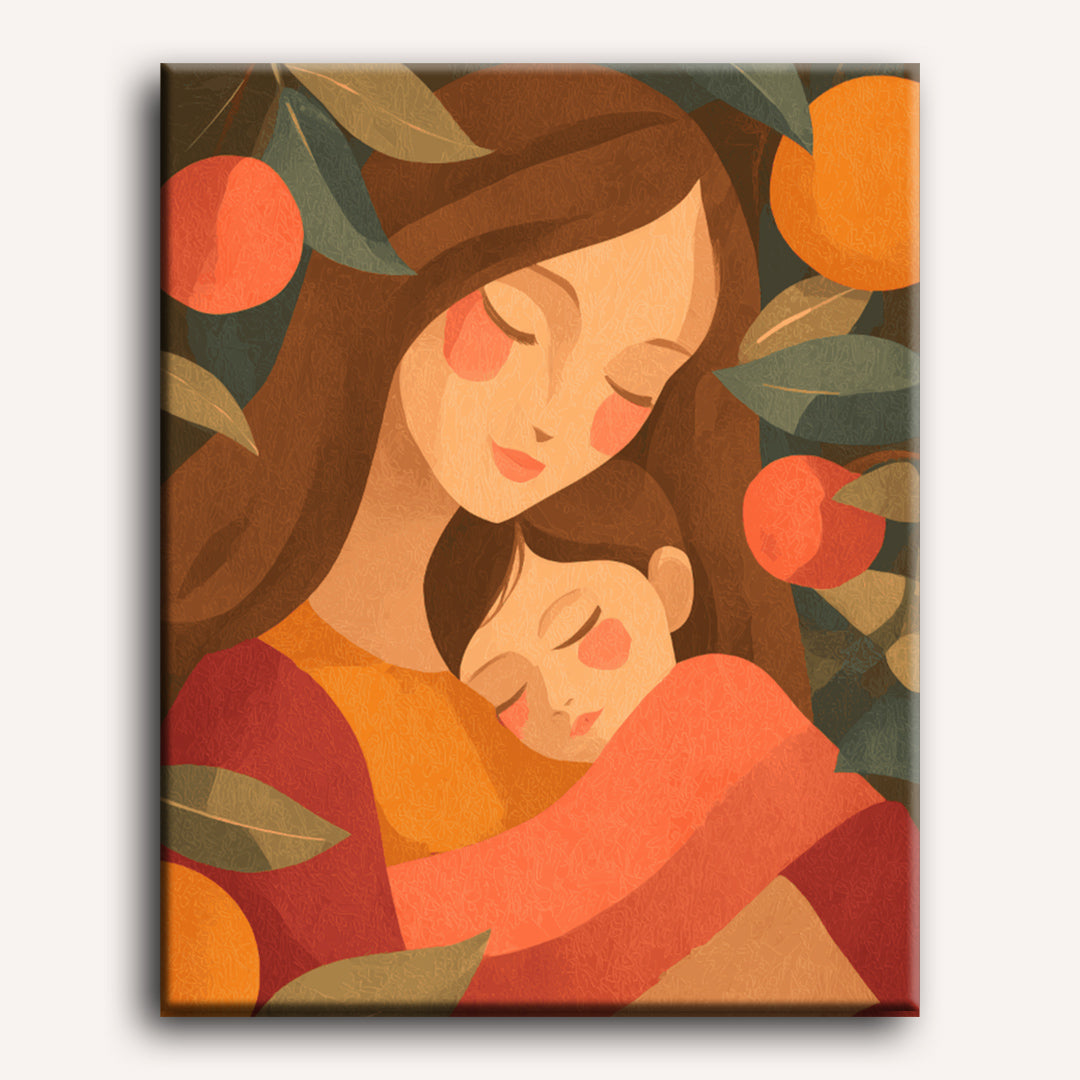 Mother & Fruit | Paint by Number - Detail 2