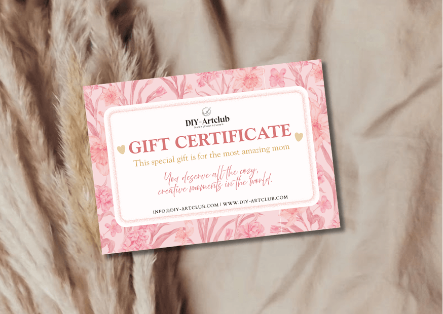 Mother’s Day Gift Card - Paint by Numbers Kit