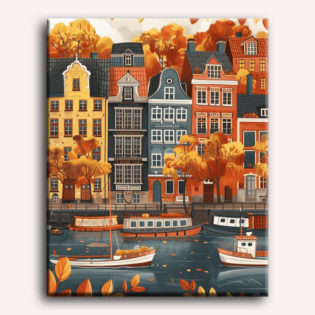 Nordic Autumn River Scene - Detail 2