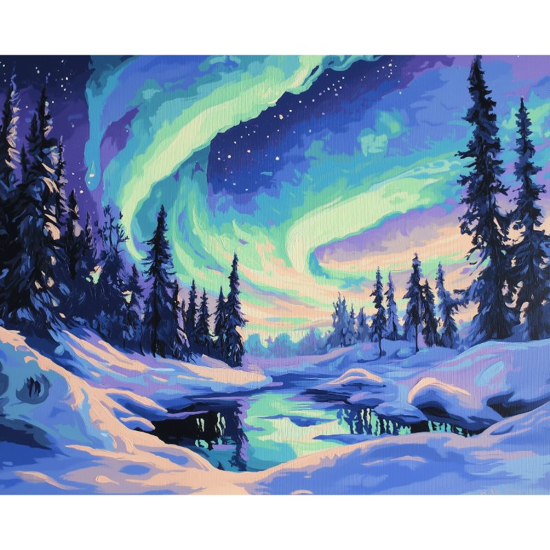 Luminous Northern Lights - Paint by Numbers Kit