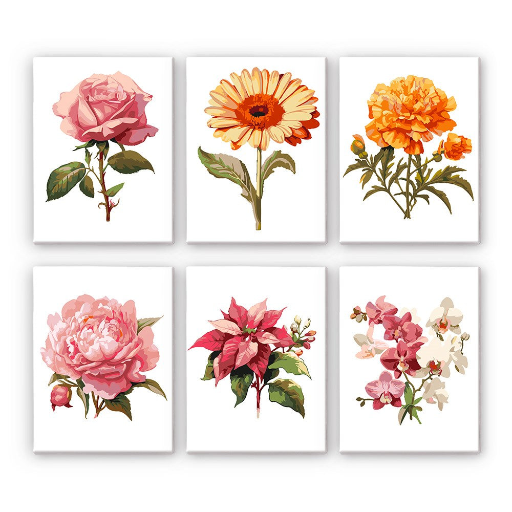 Mini Blooming Garden - Paint by Numbers Kit