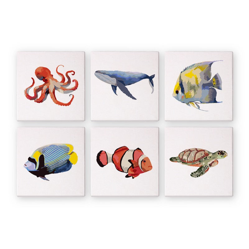 Colorful Fish Adventure - Paint by Numbers Kit