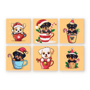Festive Dog Companions - Paint by Numbers Kit