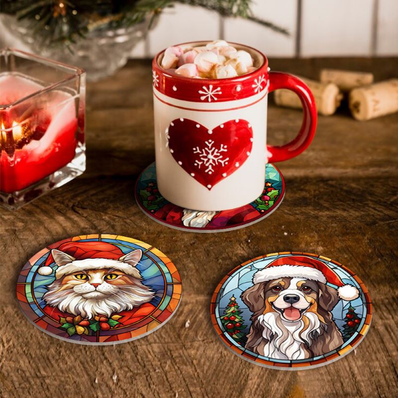 Holiday Coasters - 6-Piece Set - Detail 4