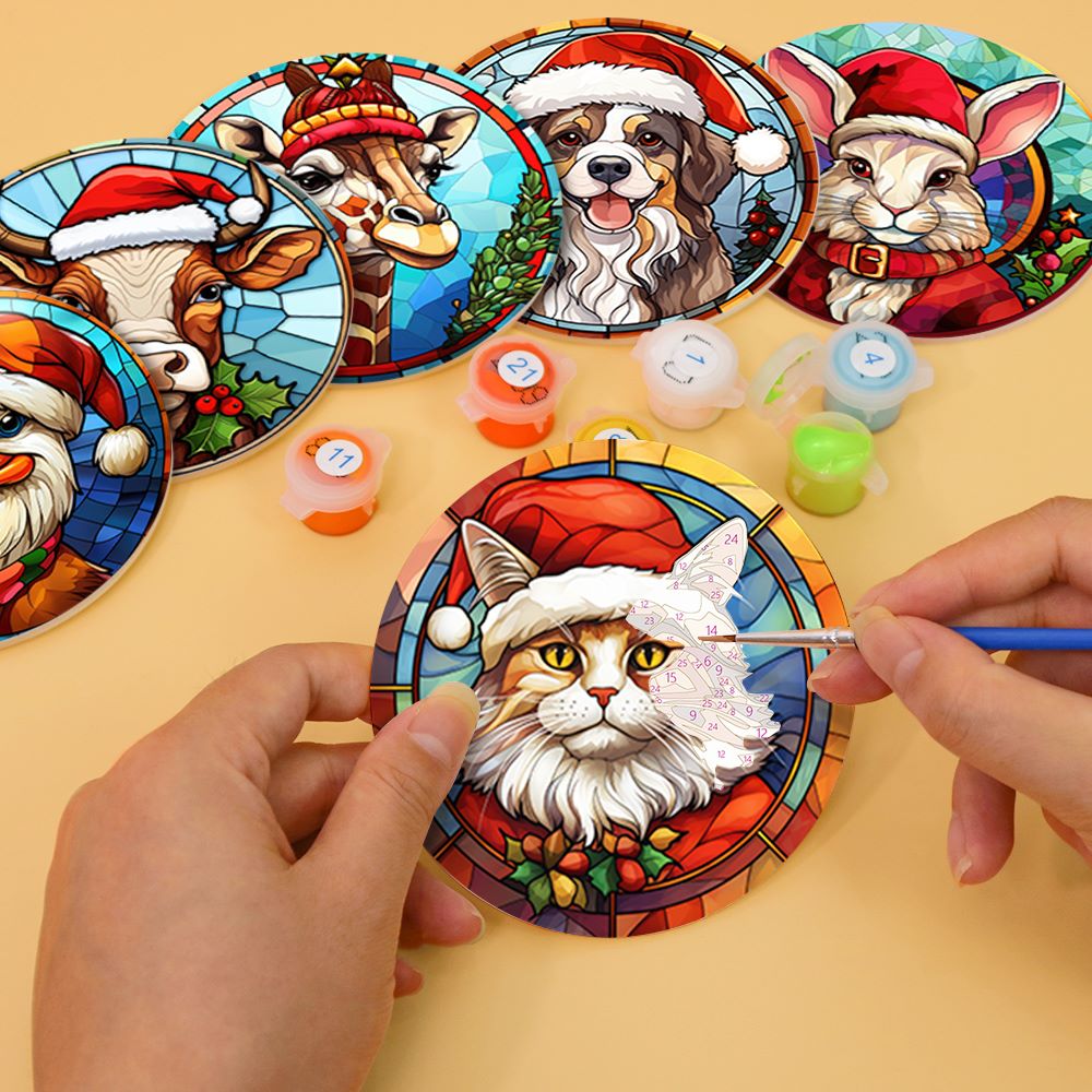 Holiday Coasters - 6-Piece Set - Detail 5