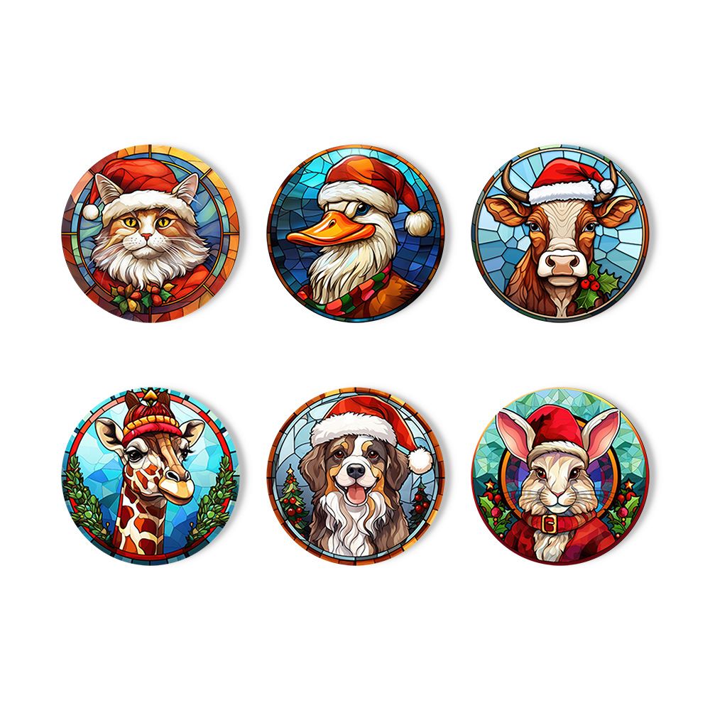 Holiday Coasters - 6-Piece Set - Detail 7