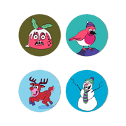 Festive Coasters: Christmas Cheer - Paint by Numbers Kit