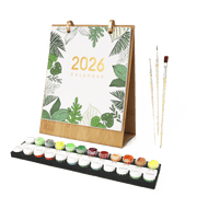 Blooming Days Desk Calendar - Paint by Numbers Kit