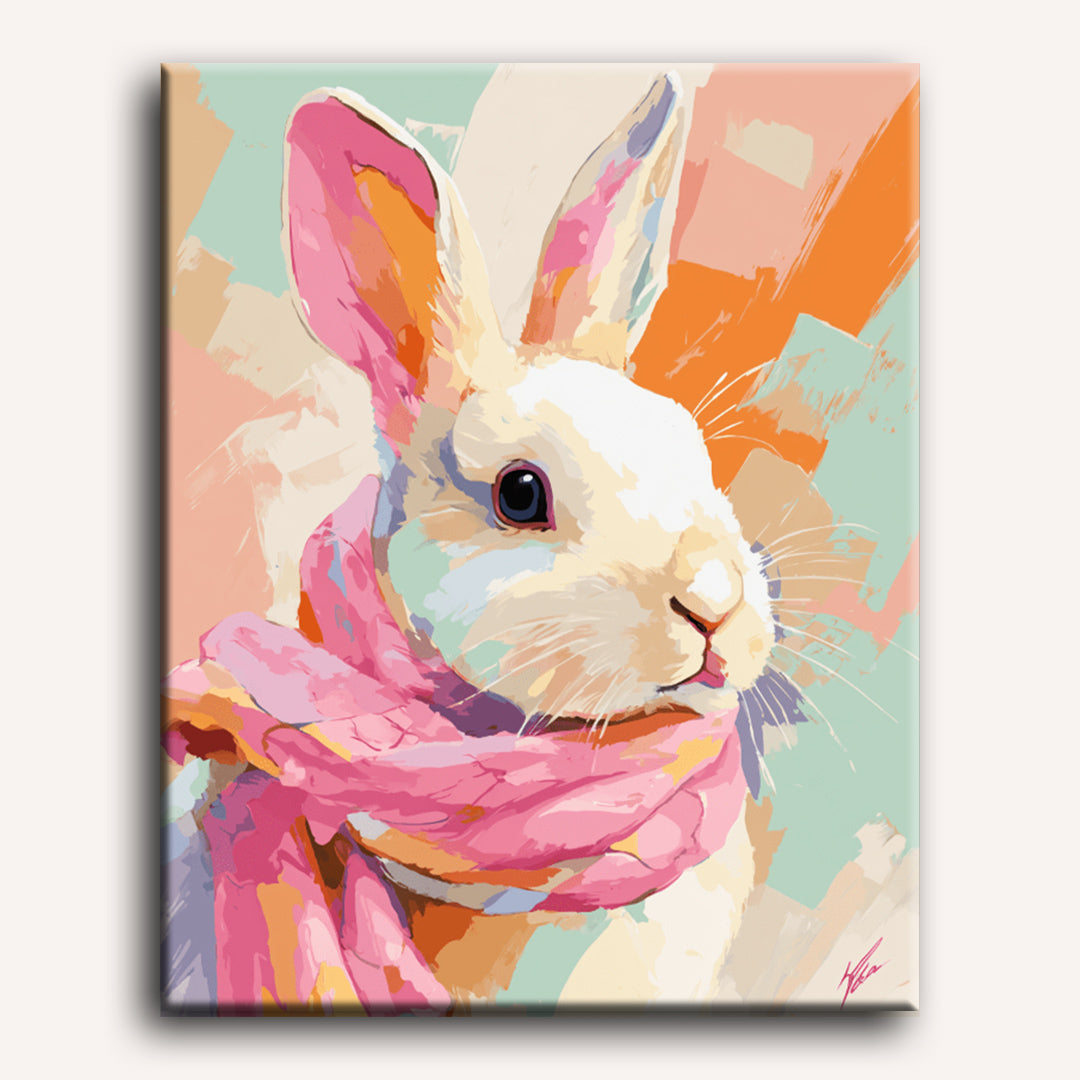 Pastel Bunny Bliss | Paint by Number - Detail 2