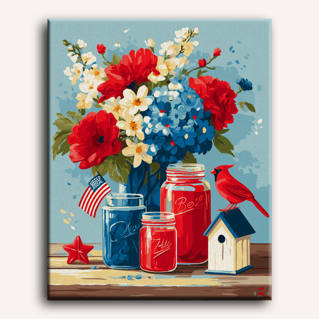 Patriotic Garden Arrangement - Detail 2