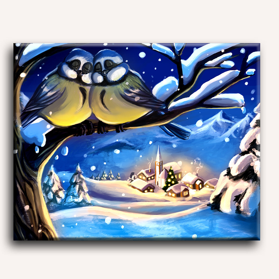 Serene Winter Village Scene - Detail 2