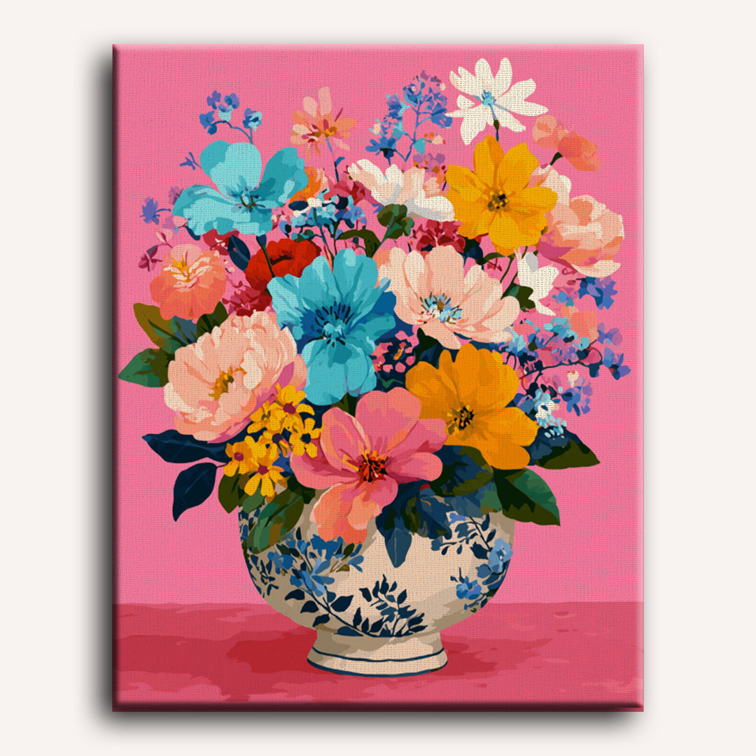 Petals in Bloom: Vibrant Vases - Detail 2
