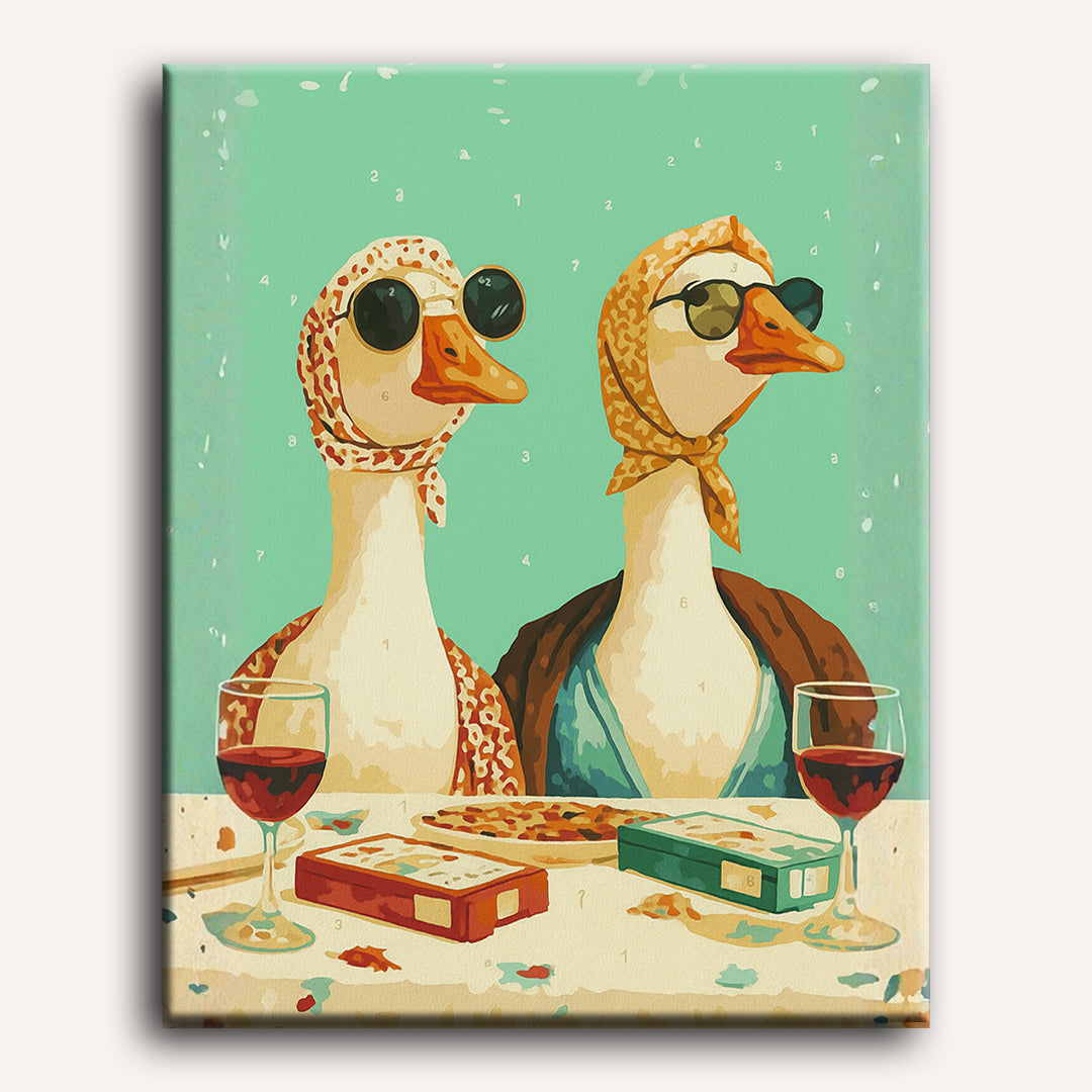 Charming Gossips in the Garden - Detail 2