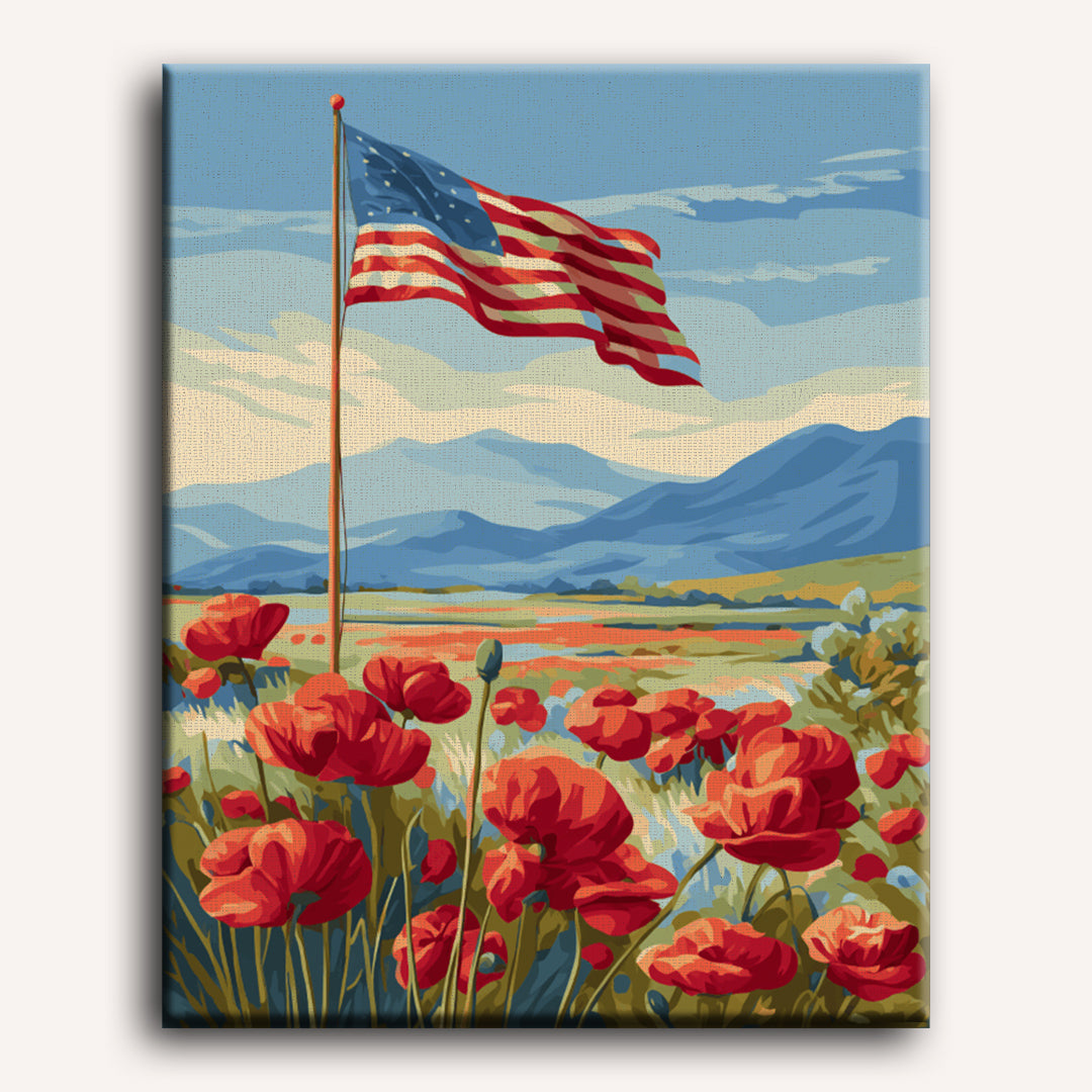 Poppy Field Under the Sky - Detail 2