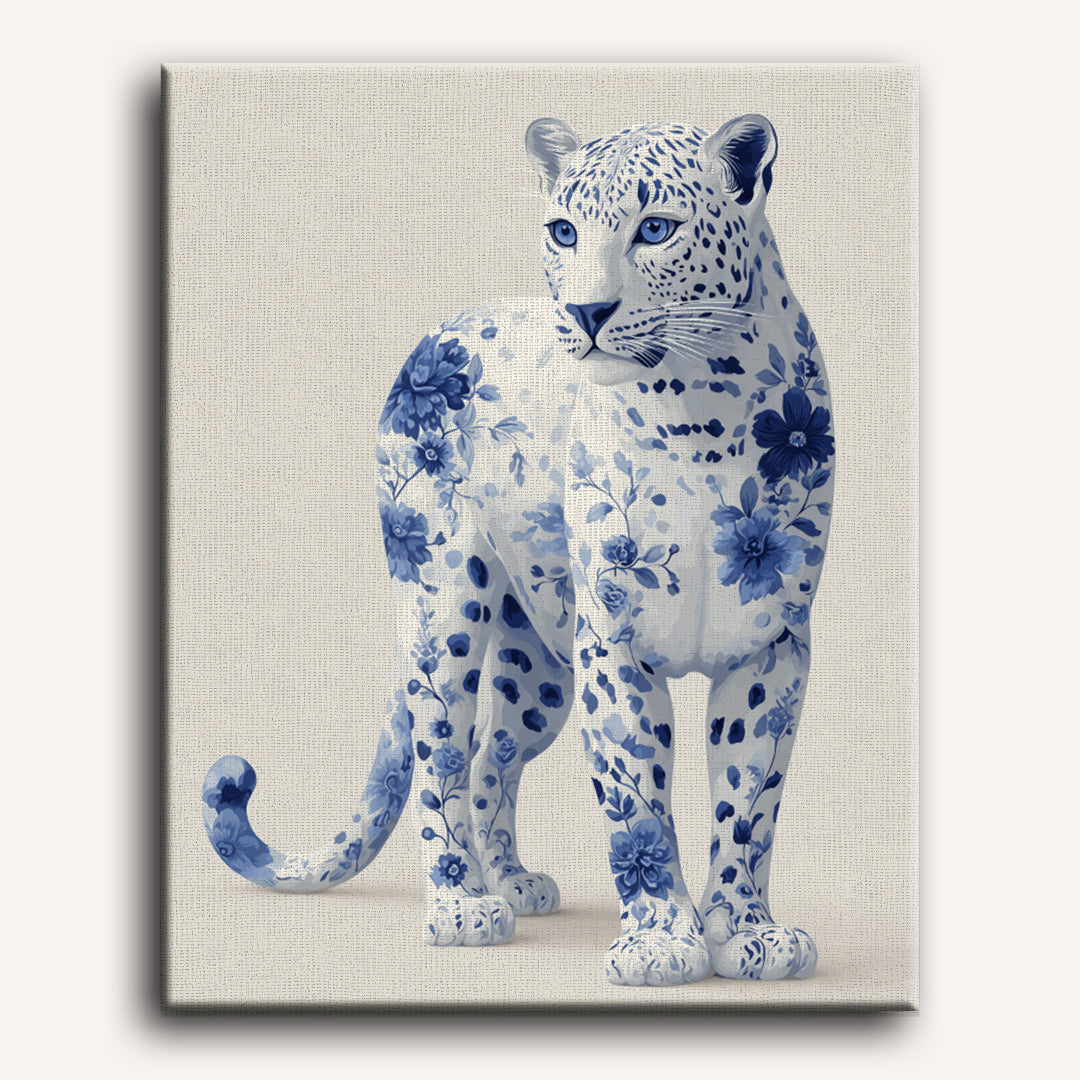 Elegant Blue Leopard - Detail 2