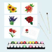Blooming Garden Postcard Set - Paint by Numbers Kit