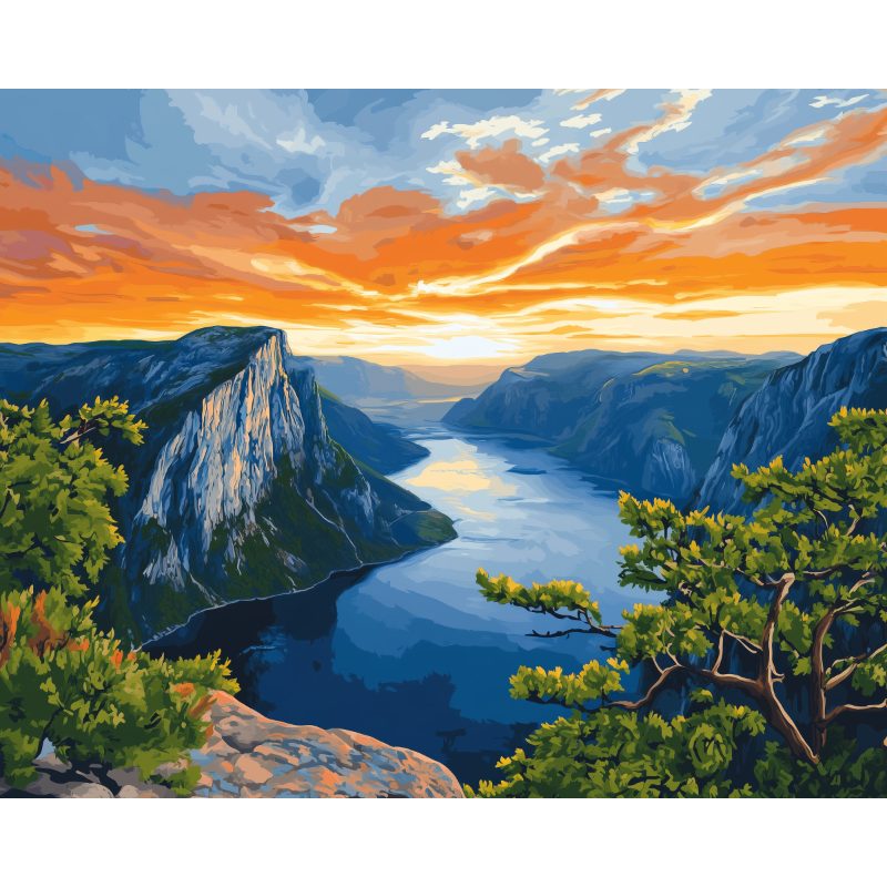 Majestic Preikestolen View - Paint by Numbers Kit