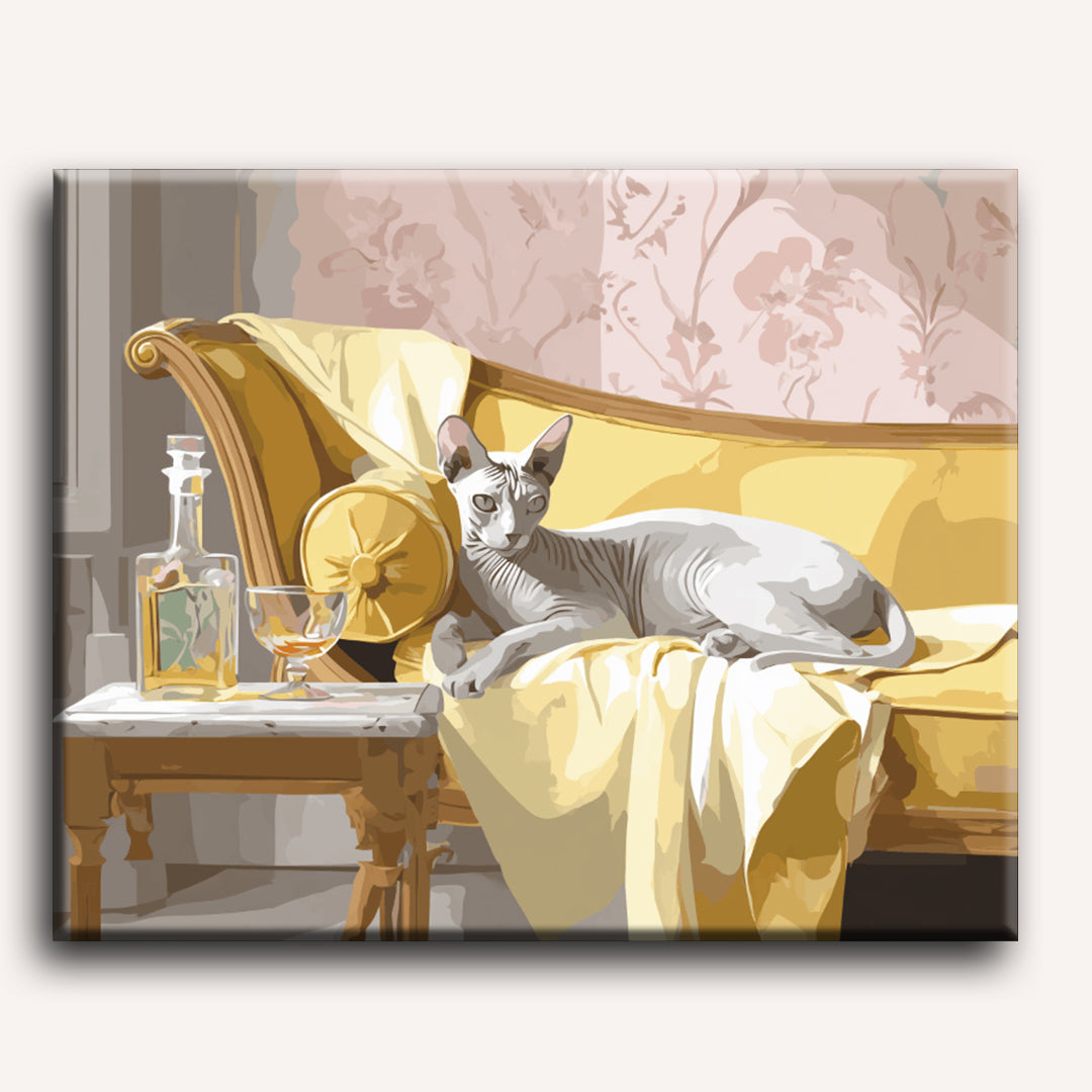 Regal Sphynx | Paint by Number - Detail 2