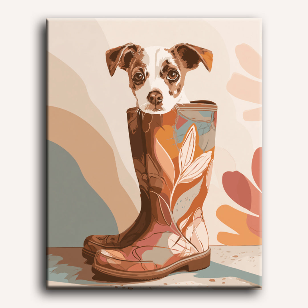 Puppy in Chic Boots - Detail 2