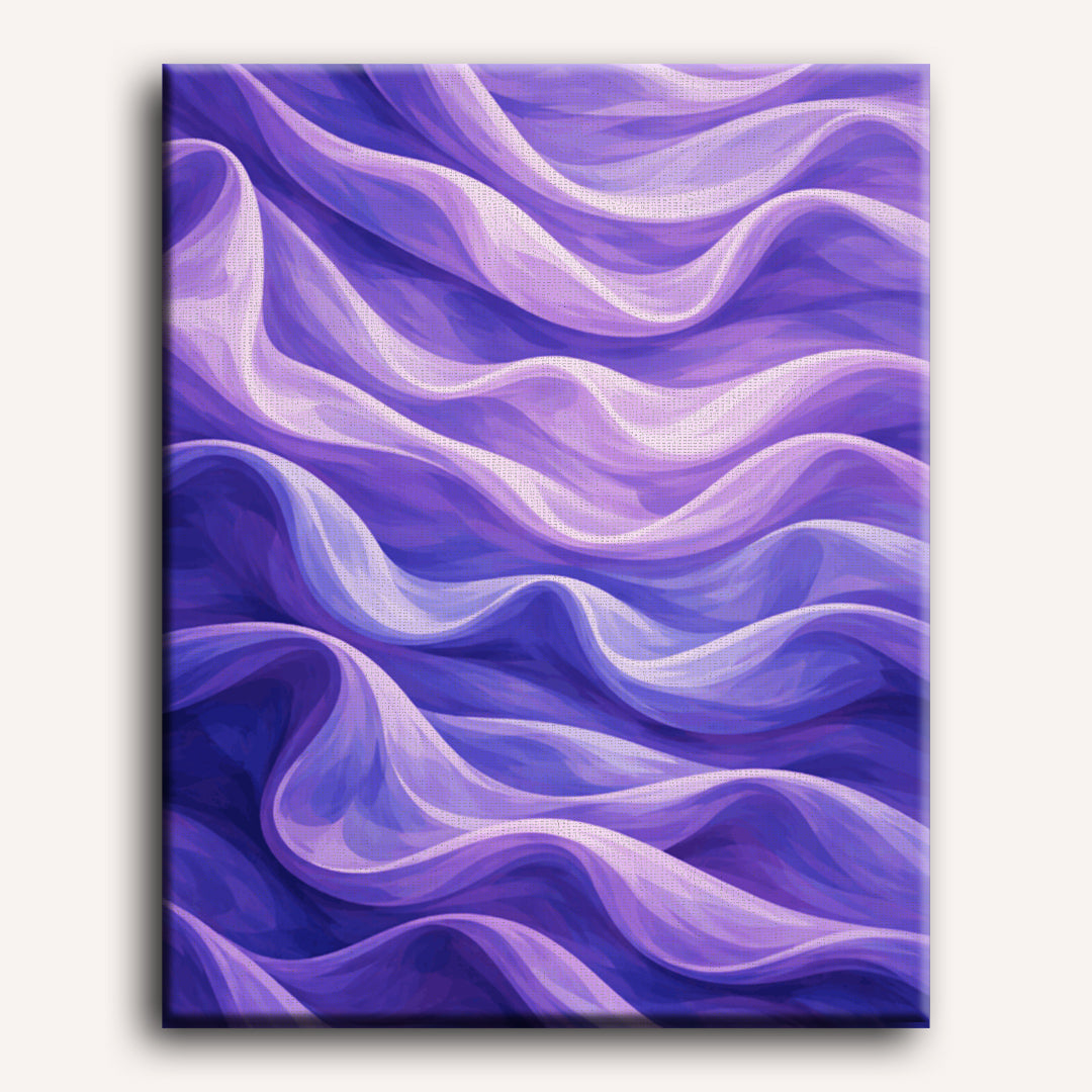 Lavender Satin Waves - Detail 2