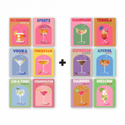 Colorful Cocktail Celebration Bundle - Paint by Numbers Kit