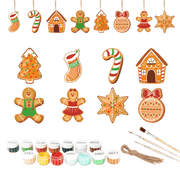 Sweet Gingerbread Ornaments | Christmas Set - Paint by Numbers Kit