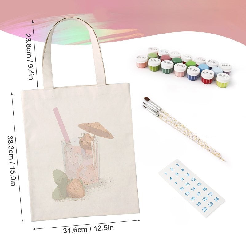 Strawberry Daiquiri Tote – Paint & Sip - Detail 3