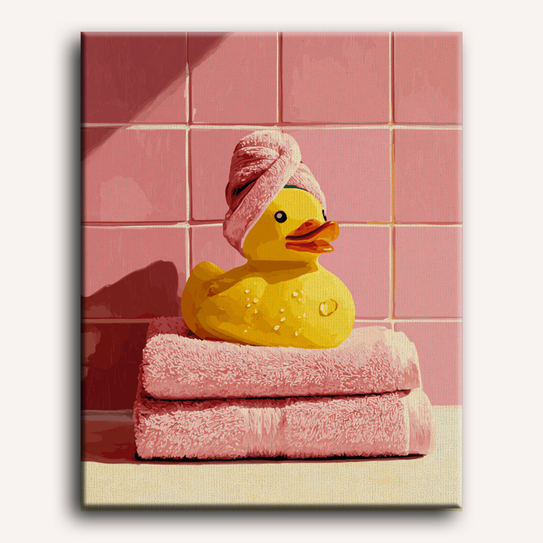 Spa Duck Bliss | Paint by Number - Detail 2