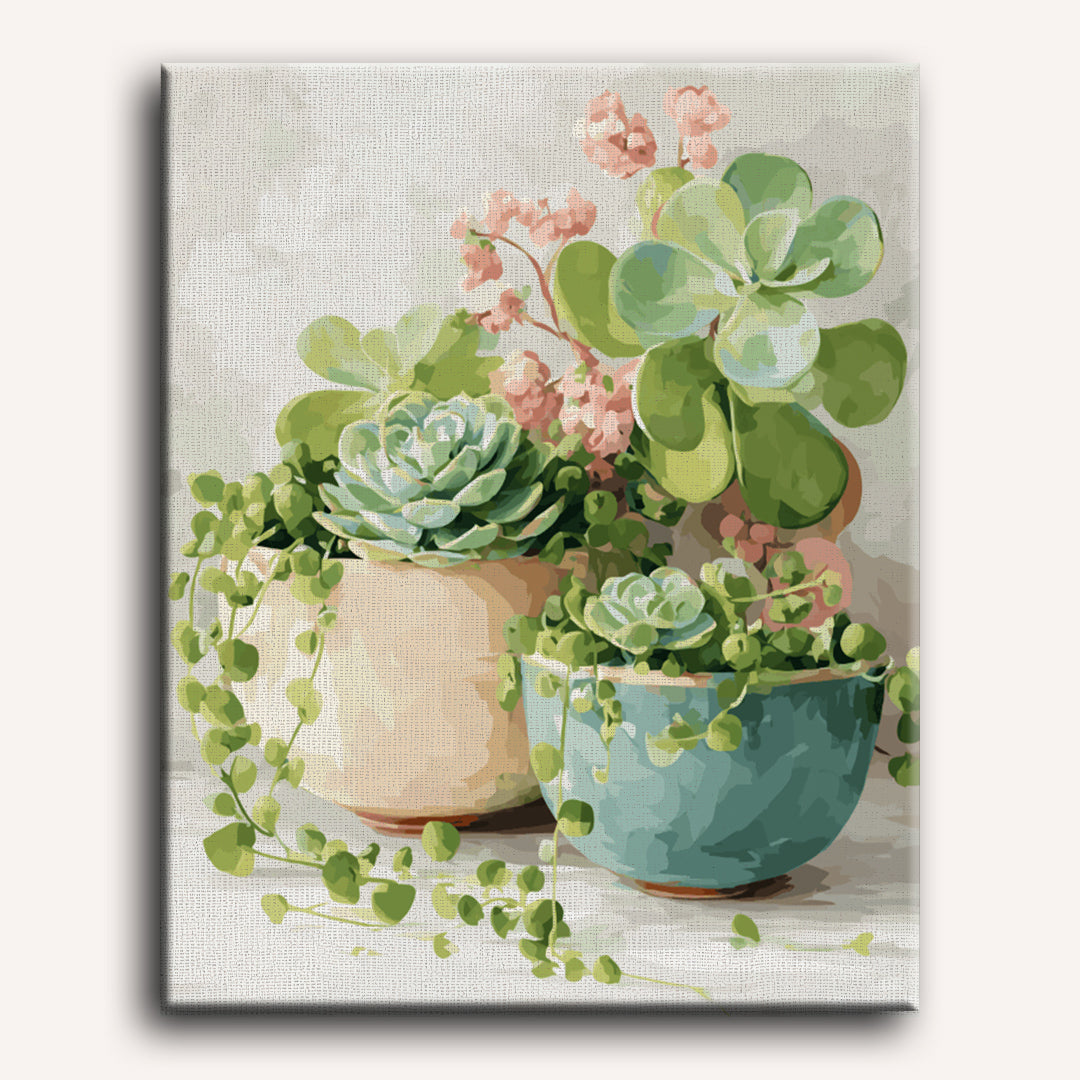Springtime Succulents in Bloom - Detail 2