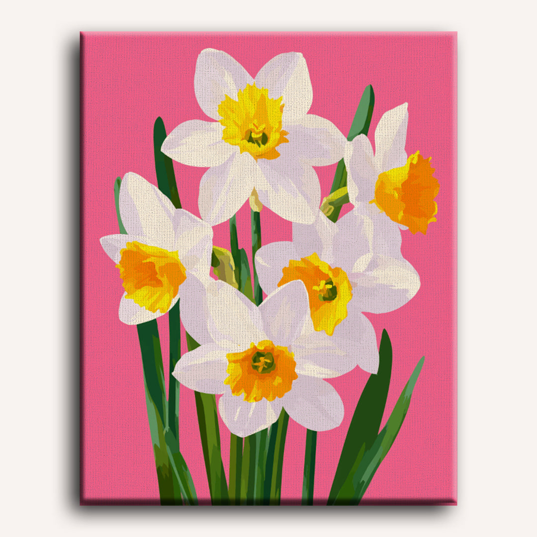 Spring Daffodils in Bloom - Detail 2