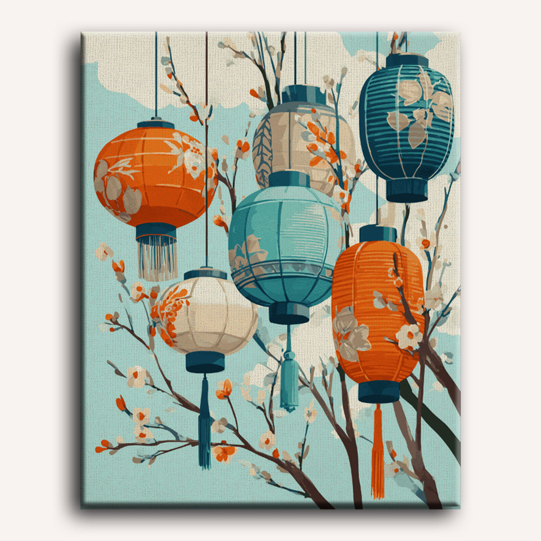 Springtime Lantern Glow - Detail 2